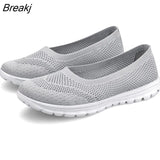 Shoes Woman Mesh Sneakers Slip On Women Flats Loafers Casual Breath Walking Shoes Female Fashion Tenis