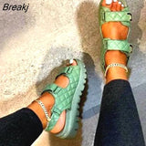 New Fashion Women Platform Sandals Comfort Summer Opened Toe Outdoor Sports Beach Height Increase Plus Size