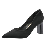 Style Pumps Pointed Black High Heels for Women 5cm 7cm 9cm Versatile Commuting Single Shoes Fashion Heels Women
