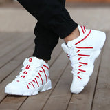 Men Luxury Sneakers Split Leather City Leisure Men Casual Shoes Breathable Walking Footwear Male Shoes Men