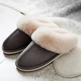 2023 New Fluffy Home Slippers Women Flat Heels Non Slip Winter Cotton Shoes Woman Indoor Faux Suede Plush Couple