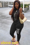 Pink Letter Print Women Two Piece Set Casual Sport Tracksuit Short Sleeve Top + Jogger Sweatpant Suit Plus Size Outfits