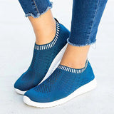 Breathable Mesh Women Sneakers 2023 autumn Comfortable Running Shoes Woman Soft Sole Knitted Sock Shoes Plus Size
