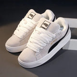 Breakj Outdoor Ethnic Shoes Spring Rubber Square Head Imitation Leather Artificial PU Leather Low Top