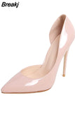 Black Classic High Heels Shoes Woman Pumps 12cm Tacones Pointed Toe Stilettos Talon Femme Sexy Wedding Shoes