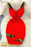 Women Bodycon Mini Dress Sexy V-neck Spaghetti Strap High Waist Sleeveless Glitter Party Dress Padded Slim Club