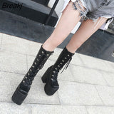 European and American Nightclub Stage High-heeled Shoes Women's Boots Women's Cake Thick-soled Thick-heeled 17cm