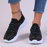 Lightweight Slip On Platform Sneakers Women Fashion Colorful Knitted Sock Shoes Woman Casual Running Walking Shoes