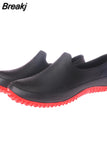 Men's Rain Shoes Non-slip Waterproof Oil-Proof Kitchen Working Shoes Resistant Men Chef Shoes Ankle Garden