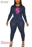 Sexy Women Skinny Two Piece Sets Summer Bodycon Tracksuits Sleeveless PrintingTop + Leggings Pants 2pcs Outfits