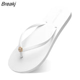 New Summer New Clip Toe Slippers Fashion Outdoor Flat Beach Sandals Female Anti-slip Casual Flip Flops Pantuflas De