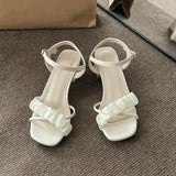 Women High Heels Sandals Sexy Toe Slippers Summer 2024 Outdoor Flip Flops Dress Elegant Shoes Pumps Mujer