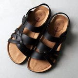 Fashion Men Leather Sandals Outdoor Comfortable Breathable Sports Casual Non-Slip Beach Luxury Sandals