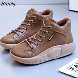 Women's Platform Sneakers 2023 New Fashion Women's Running Shoes Casual Hiking Leather Sneakers Zapatillas Winter