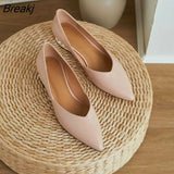 Female Pearls Heels Single Shoes Spring Suede Leather Women Ladies Office Pumps Pointed Toe V Mouth Slip On Work