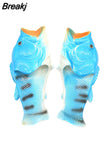 Slippers Man Footwear Family Shoes Parent-child Sandals Plus Size 24-47 Summer Beach Shoes Boys Unisex Fish Slippers