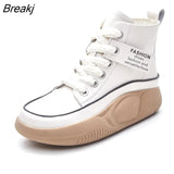 Autumn Early Winter Shoes Women Boots Fashion Ladies Ankle Boots Non-slip Woman Casual Shoes Thick Sole 3.5cm