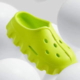 Hollow Out Women's Cloud Slippers 2023 New Closed Toe High Platform Woman Slipper Outdoor Non Slip Thick Bottom