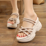 Shoes Lady Slippers Soft Slipers Women Slides Platform Fashion Flock Comfort 2023 Flat Luxury PU Super House