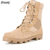 Men high top Panama desert boots army green outdoor hiking boots camouflage combat outdoor training motorcycle