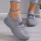Women's Knitted Breathable Sneakers Lightweight Non Slip Sports Tennis Shoes for Women 2023 Autumn Casual Flats Zapatillas