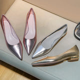 Breakj Pointed Thick Heel High Heels Women 2025 New Light-Mouthed Temperament Retro Commute Low Heel Single Shoes Are Not