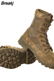 Shoes Waterproof Trekking Men Military Tactical Combat Boots Layer Split-grain Gear Boots Botines Hombre
