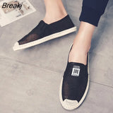 Linen Breathable Casual Flats Shoes Mens Espadrilles Loafers Fashion Slip on Canvas Shoes Fisherman Driving