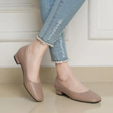 Spring New Flat Women Shoes Loafers Simple Low Heels Office Work Casual Shoes Slip on Flat Footwear Ladies Square Toe