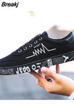 2023 Spring Summer Canvas Shoes Men Sneakers Low top Black Shoes Men's Casual Shoes Male Brand Fashion