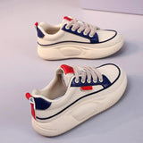 Mujer 2024 Women Vulcanized Shoes Platform Casual Sneakers Fashion Lace Up Outdoor Sport Running Comfortable