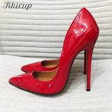 Unisex Shoes Size 48 Extreme High Heels 14cm Pointed Toe Sexy Thin Heel Stilettos Fetish SM Cross Dresser Gay