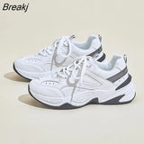 Sneakers Women Casual Shoes Breathable Mesh White Shoes Women Flats Brand Ladies Footwear Thick Sole