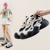 Breakj Korean Platform Platform Dad Shoes Fall 2024 New Street Photo Student Running Sneakers Increased Casual