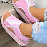 Size Women's Shoes Summer 2023 Comfort Casual Sport Sandals Women Beach Wedge Sandals Women Platform Sandals Roman