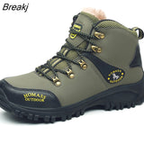 Men Waterproof Hiking Shoes Breathable Tactical Combat Army Boots New Outdoor Climbing Shoes Non-slip Trekking Sneakers For