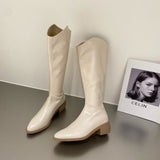 Boots, Autumn Boots, Children's Personality Style, 2024 White Boots, High Heels, Women's Spring And