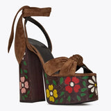 Women's Sandals High Platfrom Chunky Heels Shoes Summer Peep Toe Ankle Strap High Heels Party Shoes Sandalia