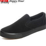 Spring Summer Women Sneakers Loafers Shoes Breathable Women Canvas Shoes Brand Soft Thick Sole Black White Footwear