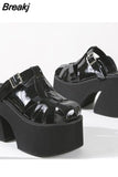 Super High Heels Platform Slippers High Heel Slippers Walking Punk Pumps Fashion Wedges High Heels Platform Woman