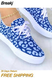 Print Women Shoes Spring Plaid Lace-Up Sneakers Print Fashion Canvas Sneakers Light Size 43 Walking Vulcanized