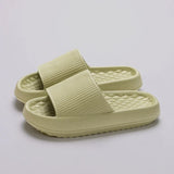 New Thick Platform Slippers for Women Summer Eva Soft Sole Non Slip Home Slides Woman Solid Thick Bottom Beach Flip