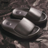 Men Women Beach Slippers Outdoor Indoor Eva Soft Flip Flops Male Thick Serrated Sole Fashion Platform Anti-slip