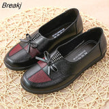 New Spring and Autumn Flat Shoes Women's Loafers Casual Comfort Leather Outdoor Beach Sport Round Toe Slip-on