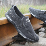 Men Shoes Denim Lace-Up Casual Shoe Plimsolls Breathable Male Footwear Spring Sneakers 2023