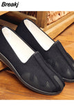 Martial Art Kung Fu Shoes Rubber Sole Tai Chi Sneakers Chinese Traditional Old Beijing Shoes For Wing Chun Karate