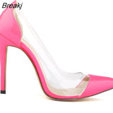Womens Patent Leather High Heels Corset Pointed Toe Party Pumps Ladies Wedding Shoes US Size