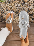Women's Sandals Summer 2024 Summer Flat Sandals Women Shoes Cut Out Slipppers Woman Casual Shoes Flip Flops Thong Beach