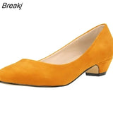 Women Pumps Nude Shallow Mouth Female Shoes Fashion Office Work Wedding Party Shoes Ladies Low High Heels