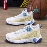 Men's Basketball Shoes New Four Seasons Fashion Thick Sole Anti Slip Sports Lightweight Football Shoes Running Casual